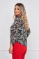 Women`s blouse lycra loose fit with veil sleeves frilly trim around cleavage line 2 - StarShinerS.com