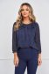 Women`s blouse lycra loose fit with veil sleeves frilly trim around cleavage line 1 - StarShinerS.com