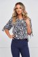Women`s blouse georgette loose fit with rounded cleavage 1 - StarShinerS.com