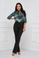 Women`s blouse from satin loose fit asymmetrical - StarShinerS 3 - StarShinerS.com