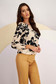 Women`s blouse light material loose fit with elastic waist 3 - StarShinerS.com