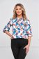 Women`s blouse georgette loose fit ribbon fastening 1 - StarShinerS.com