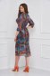 Rochie din voal midi cu croi larg si accesoriu tip curea - Lady Pandora 2 - StarShinerS.ro