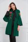 Cardigan din bumbac tricotat verde cu maneci clopot - Lady Pandora 1 - StarShinerS.ro