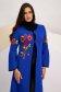 Cardigan din bumbac tricotat albastru cu maneci clopot - Lady Pandora 6 - StarShinerS.ro