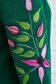 Cardigan din tricot verde cu inchidere in fata si motive florale - Lady Pandora 5 - StarShinerS.ro