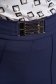 Pantaloni din stofa usor elastica bleumarin conici cu talie inalta accesorizati cu o catarama - StarShinerS 6 - StarShinerS.ro