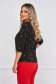 Black women`s blouse georgette loose fit gold metal details 2 - StarShinerS.com