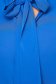 Bluza dama din voal albastra cu croi pe corp si guler tip esarfa - StarShinerS 5 - StarShinerS.ro