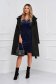 Dark blue dress velvet straight long sleeved 2 - StarShinerS.com