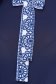 Bluza dama din georgette bleumarin cu croi larg accesorizata cu o fundita si imprimeu digital - StarShinerS 5 - StarShinerS.ro