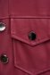 Burgundy jacket from ecological leather tented with buttons 5 - StarShinerS.com