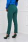 Pantaloni din stofa elastica verde inchis lungi conici cu talie inalta - StarShinerS 3 - StarShinerS.ro