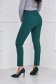 - StarShinerS darkgreen trousers office high waisted slightly elastic fabric conical 2 - StarShinerS.com