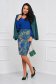 Bluza dama din crep albastra mulata cu maneci din voal - StarShinerS 4 - StarShinerS.ro