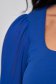 Bluza dama din crep albastra mulata cu maneci din voal - StarShinerS 5 - StarShinerS.ro
