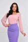 Lightpink women`s blouse crepe with veil sleeves tented - StarShinerS 1 - StarShinerS.com