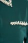 Green women`s blouse light material loose fit with pearls 5 - StarShinerS.com