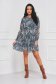 Dress georgette short cut loose fit with ruffle details 4 - StarShinerS.com