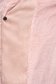 Geaca din piele ecologica intoarsa roz midi cu un croi drept si insertii cu blana ecologica - SunShine 5 - StarShinerS.ro