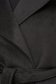 Palton din stofa negru cu croi larg captusit pe interior - SunShine 4 - StarShinerS.ro