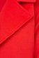 Palton din stofa rosu cu croi larg si buzunare laterale - SunShine 5 - StarShinerS.ro