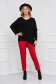 Black sweater knitted loose fit with sequin embellished details 4 - StarShinerS.com