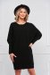 Black sweater knitted loose fit with pearls 2 - StarShinerS.com