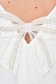 Pulover tricotat alb cu croi larg si aplicatii cu perle la spate - SunShine 5 - StarShinerS.ro