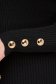 Rochie din tricot reiat neagra midi tip creion accesorizata cu nasturi - SunShine 5 - StarShinerS.ro