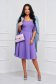 Purple dress elastic cloth cloche midi with pockets - StarShinerS 5 - StarShinerS.com