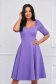 Purple dress elastic cloth cloche midi with pockets - StarShinerS 1 - StarShinerS.com