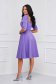 Purple dress elastic cloth cloche midi with pockets - StarShinerS 2 - StarShinerS.com