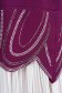 Purple dress elastic cloth straight voile details 5 - StarShinerS.com