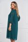 Rochie din voal verde-inchis midi cu croi larg accesorizata cu pietre strass 2 - StarShinerS.ro