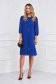 Blue dress from veil fabric loose fit strass midi 3 - StarShinerS.com