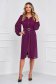 Purple dress elastic cloth from veil fabric midi strass 3 - StarShinerS.com