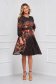 Dress elastic cloth midi cloche with veil sleeves pleated 3 - StarShinerS.com