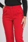 Pantaloni din stofa elastica rosu conici cu talie normala si buzunare laterale - StarShinerS 5 - StarShinerS.ro