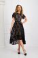 Rochie din dantela neagra asimetrica in clos cu maneci tip fluture - StarShinerS 3 - StarShinerS.ro