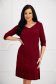 Burgundy dress straight pleated crepe 1 - StarShinerS.com