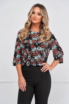 Women`s blouse loose fit lycra with 3/4 sleeves