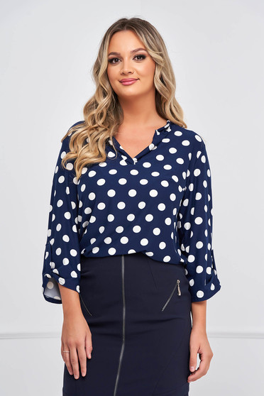Sales Blouses, Women`s blouse lycra loose fit with v-neckline - StarShinerS.com