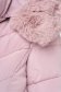Geaca din fas roz prafuit calduroasa midi cu gluga detasabila accesorizata cu blana ecologica - SunShine 6 - StarShinerS.ro