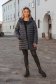 Dark blue jacket midi from slicker with turtle neck with faux fur details 4 - StarShinerS.com
