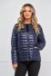 Dark blue jacket from slicker tented with pockets with pearls 1 - StarShinerS.com