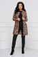 Overcoat elastic cloth with floral print lateral pockets straight - StarShinerS 1 - StarShinerS.com