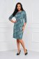 Dress knitted midi pencil with rounded cleavage - StarShinerS 3 - StarShinerS.com
