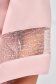 Rochie din stofa elastica roz prafuit scurta cu un croi drept si maneci clopot - StarShinerS 5 - StarShinerS.ro