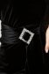 Rochie din catifea neagra midi tip creion accesorizata cu o catarama - StarShinerS 6 - StarShinerS.ro